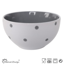 Couleurs de couleur grise Design Ceramic Noodle Bowl